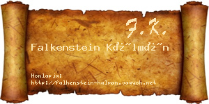 Falkenstein Kálmán névjegykártya